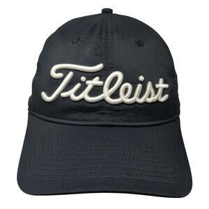 Fitleist Copper Point Slideback Baseball Cap Black One Size Adjustable 6 Panel